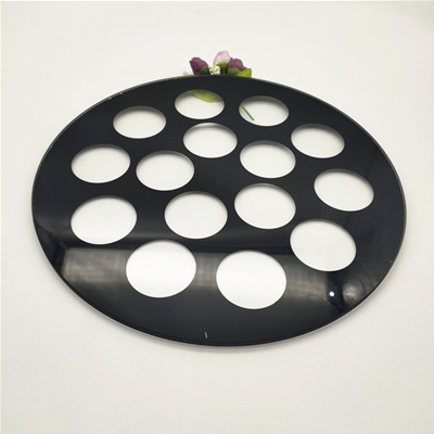 2mm 3mm 4mm 5mm 6mm Tempered Silk Screen Printing Flat Circular Glass For Led Lighting Cover Glass