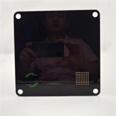 Factory Custom 0.5mm 0.7mm 1mm 2mm 3mm 4mm Silk Screen Printing Tempered Glass Panel With Holes