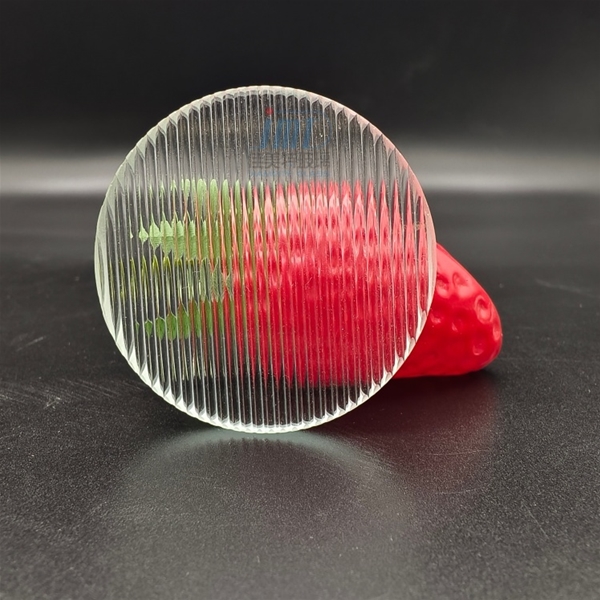 Customized 4mm 5mm 6mm Round Tempered Ribbed Glass with Textured Pattern for Led Light Cover